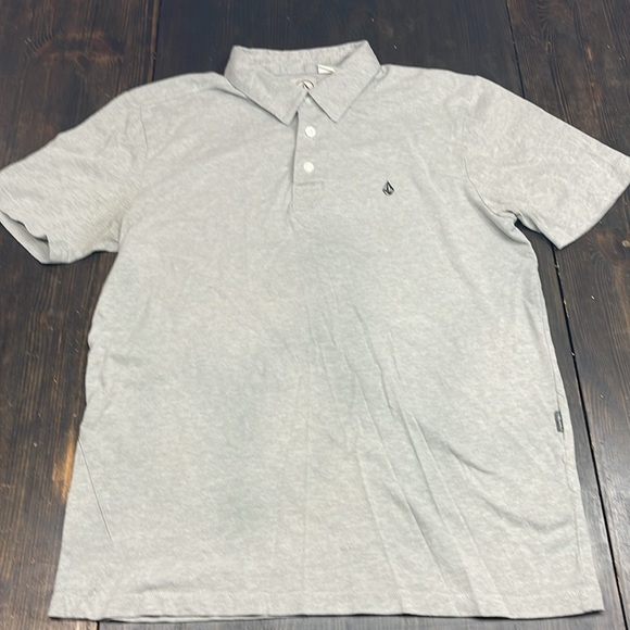 Volcom 3 button Polo men’s medium Heather gray - Picture 4 of 7